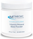Metabolisk vedligeholdelse Vitamin Mineral Base Powder - Jern fri Multivitamin med aktive B Vitamin + Chelated Minerals (312 Bedste, 60 Servering)
