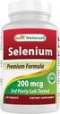 Bedste Naturals Selen 200 mcg tillæg, 240 Tæl