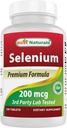 Best Naturals Selenium 200 mcg Supplement, 240 Count