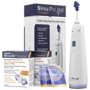 SinuPulse Traveler med 90 Sinuair Packets - Cordless Pulserende Nasal kunstvanding Sinus Rinse System, Space Saving Cleaner & Relief Machine til Rejser, mere effektiv end Neti Pot eller Næse Spray Flaske