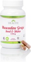 Sundhed som det bør være Muscadine Grape Seed & Skins 650 mg Supplement