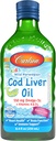 Carlson - Kid 's Cod Lever Oil, 550 mg Omega- 3s, Vitamin A & D3, Wild Norwegian, Bubble Gum, 250 ml