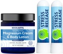 MIGRASTIL Uduftende Magnesium Cream og Stress Release Inhaler 2- Pack Bundle. Lavet i USA.