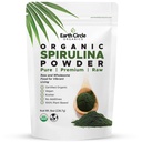 Spirulinapulver, kosher, rå og ikke-bestrålede 124; Pure Vegan Protein