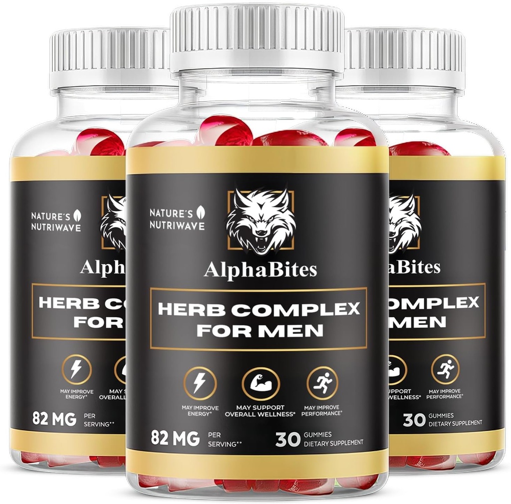 AlphaBites Gummies - Original Formel Alpha Bites, 30 Gummies, 3 Måned Supply