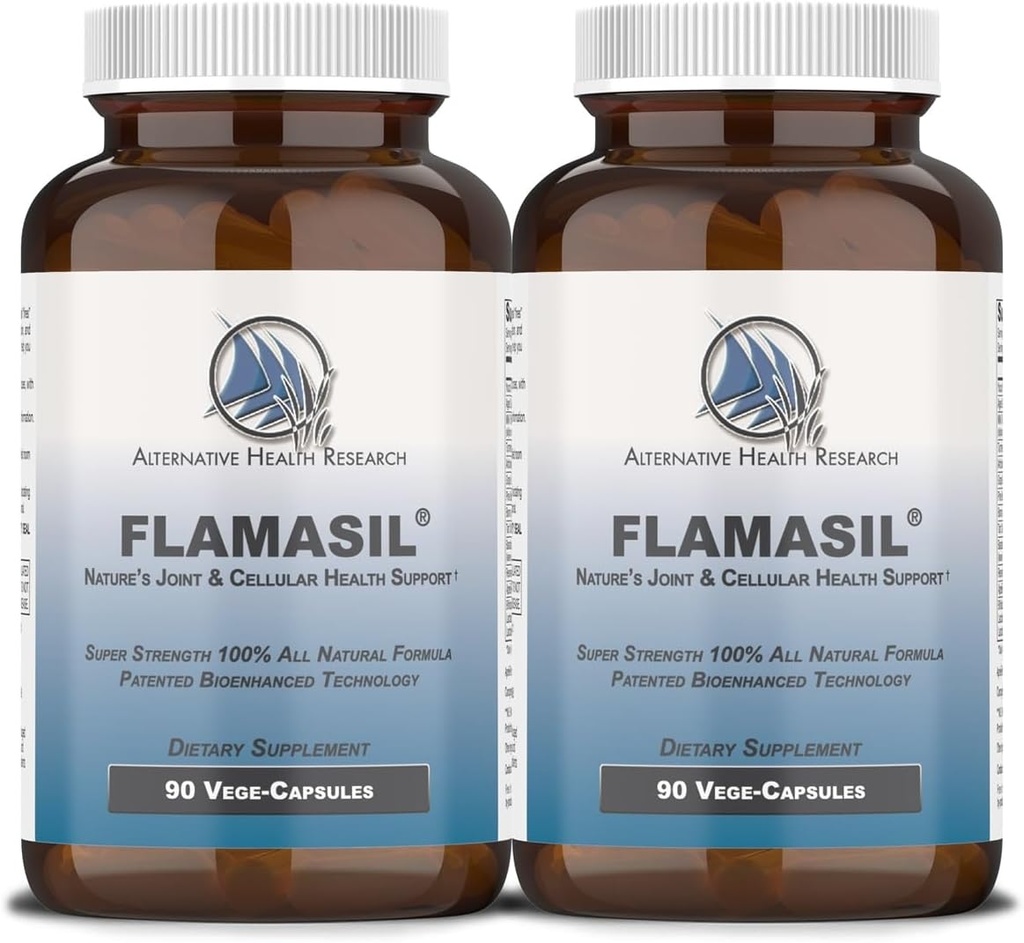 Flamasil ™ (2 Pack) - for Sund Inflammation Response * - 124; Multi- Herbal Pain Reliever * og Joint Aid * - 124; Bio- Enhanced Gurmerisk, Boswellia, Resveratrol, og mere - 124; 13- in-1 Superfood antioxidanter