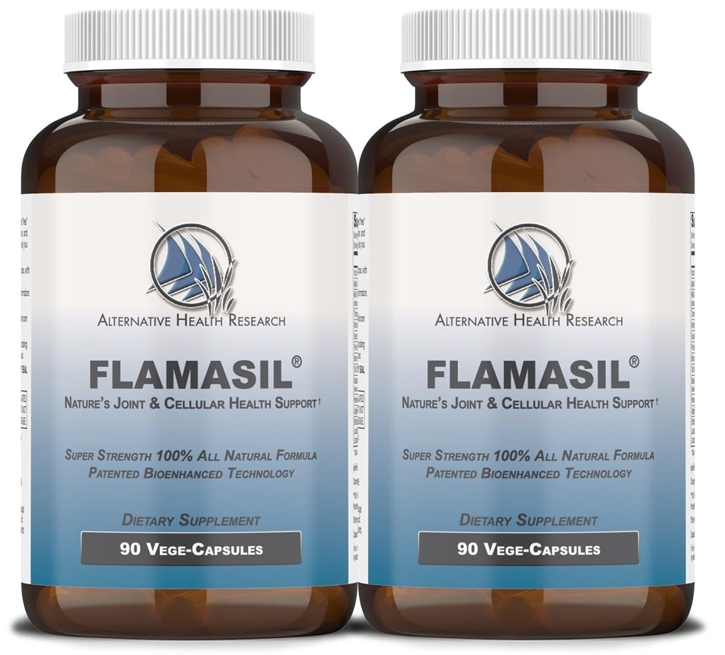Flamasil™ (2 Pack)- for Healthy Inflammation Response* | Multi-Herbal Pain Reliever* and Joint Aid | Bio-Enhanced Turmeric, Boswellia, Resveratrol, and More | 13-in-1 Superfood Antioxidants
