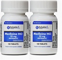 Reliable-1 Laboratories Meclizin 25 mg Generisk Bonine Motion Sygdom (100 tyggetabletter Hver (2 - Pack) - Forebyggende kvalme, opkastning og svimmelhed Årsag af Motion Sygdom