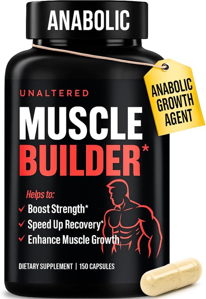 UNALTERED anabolske muskel Builder for mænd - vækst, størrelse, Styrke - Natural Muscle Building Supplement & Energy Booster - Tribulus Terrestris, Ginseng, Vitamin D3, Ashwagandha - 150 kapsler