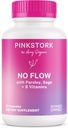 Pink Stork Ingen flow: Tør op Brystmælk Tilgang med Sage, Persille, og B Vitaminer, Postpartum Essentials for kvinder til at stoppe amning og reducere mælkeproduktion, 60 kapsler