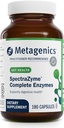Metagenics SpectraZyme Enzyme Complex - Plant-Based Digestive Enzymes for Protein, Fat & Carbohydrate Breakdown - Supports Indigestion, Bloating & Colon Health* - Gluten-Free, Vegan - 180 Capsules