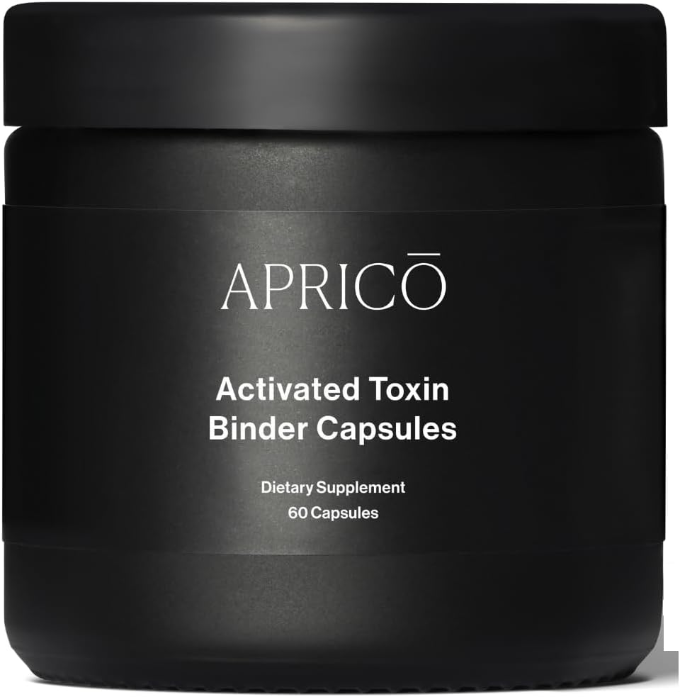 Aprico Aktiveret toksin binderkapsler med aktiveret kul, zeolit og Aloe Vera - Detox Support (60 kapsler)