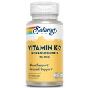 SOLARAY K2 MK7, Veg Cap (Btl- Plastic) 50mcg