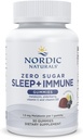 Nordic Naturals Zero Sugar Sleep + immungummies - Elderberry Lemon Flavor - 30 Gummies - 1,5 mg melatonin til søvn med D3- vitamin - Elderberry & C-vitamin immunforsvar - 30 Servere