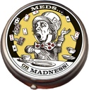 Mad Hattemager Pill Box - Compact 1 eller 2 Segment Medicine Case