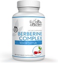 Milamiamor Berberine Complex HCL 500mg - Special Berberine supplement med melon frugt & Banaba Leaf - non-GMO, Made in USA - Heart, Kognitiv & Gastrointestinal sundhed - 60 kapsler