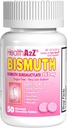 HealthA2Z ® Bismuth n. v.; Bismuth Subsalicylate 262mg d. o. o.; Multi- symptom Relief d. o. o.; (50 greve (pakning med 1))