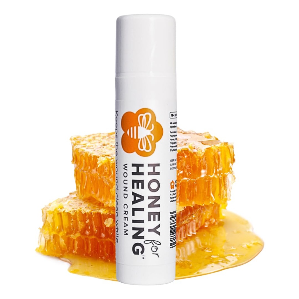 Manuka Honey Wound Cream med UMF 15 +, Fast- Absorbing, Non- Sticky Formel for cuts, Burns, Scrapes, Mindre skader - 1.75oz / 50 g
