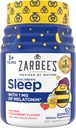 Zarbee 's Kids Melatonin Gummies med 1 mg Melatonin, Kids Sleep Gummy Arbejder med naturlige sovekredse for at fremme fredelig søvn, Drug- Free, Non- Habitat-Forming, Natural Strawberry, 60 ct