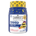 Zarbee 's Kids Melatonin Gummies med 1 mg Melatonin, Kids Sleep Gummy, Promoes Peaceful Sleep, Drug- Free, Non- Habitat-Forming, Natural Strawberry, 60 ct