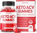 Keto ACV Gummies Advanced Weight Tabs - 1000mg Keto Gummies (ACV for vægttab og Belly Fat) Fat Burning - Lækker Apple Flavor - Non- GMO, Vegan, tredjeparts testet - USA Made (60 Count)