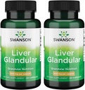 Swanson Lever Glandulær 500 milligram 60 kapsler (2 pakker)
