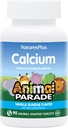 NaturesPlus Animal Parade Calcium, Vanilla Sundae Flavor - 90 Animal- Shaped Chewable Tablets - Pack of 2 - Fremmer sunde ben - Vegan, Gluten Free - 180 Total Servering