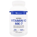 ML Naturals Natural Vitamin K2 MK- 7 120 mcg 120 Vegetabilske kapsler. Naturlige MK- 7 / 99% All- Trans MK- 7. Understøtter Bone & Heart Health, Hjælper Promote Vaskulære Sundhed, NSF- Certified & cGMP- Compliant.