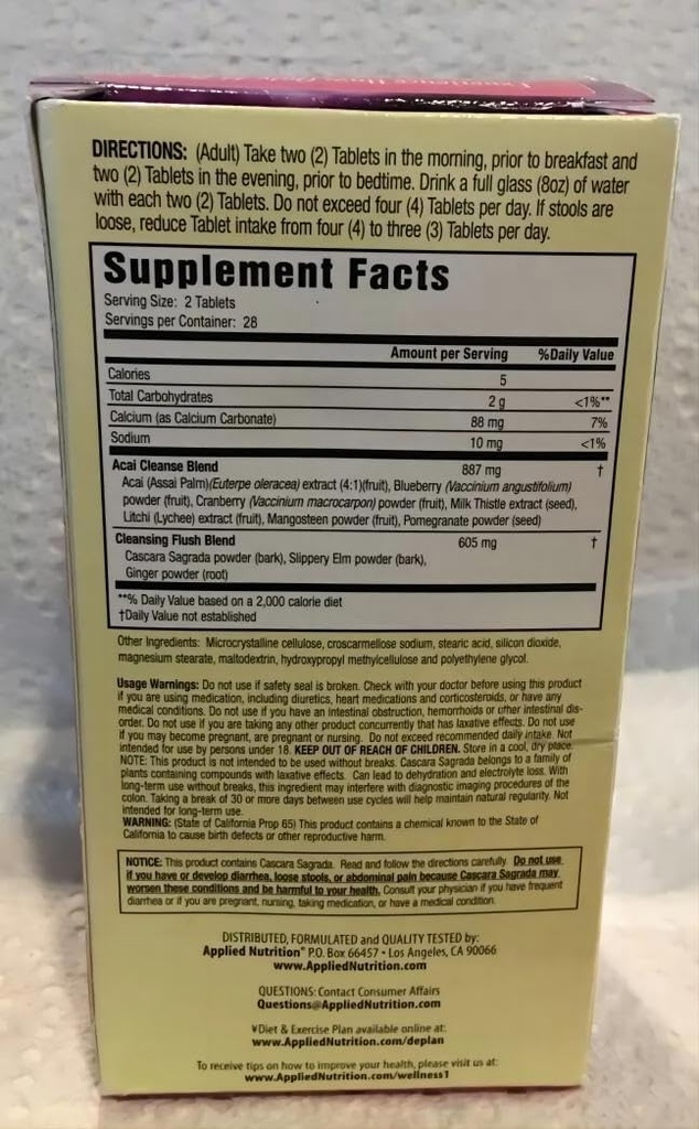 14- Day Acai Berry Cleanse 56- Count Flaske (pakke med 3) EW @ GHT