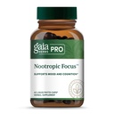 GAIA HERBS PRO Nootrop Focus - Brain Health Support Supplement * - Nootrop Supplement med Saffron, Ginkgo Leaf Extract & Lemon Balm - Vegan, Gluten- Free - 40 flydende Phyto- Caps (20 Servere)