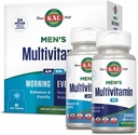 KAL Mænds Multivitamin AM / PM, Antioxidanter Supplement, Muskel, Immun, Elektrolyte Balance, Samlet Wellness Support, Made without GMO 'er og soja, Vegan, 30 Servere, 120 tabletter