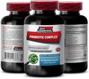 Probiotisk Advanced Blended Complex - PROBIOTIC Complex - Sund fordøjelsessystem, Probiotisk supplement, probiotisk med fordøjelsesenzymer, probiotiske kosttilskud til Gut Health, 1 flaske 60 kapsler