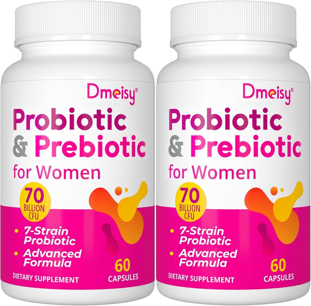 Vaginal Probiotics, 70 Billion CFU Probiotics for Women, 13-in-1 Womens Probiotic & Organic Prebiotics for Vaginal, Urinary, pH Balance, Immune, Gut & Digestive, Bloating Health - 4 Months Supply