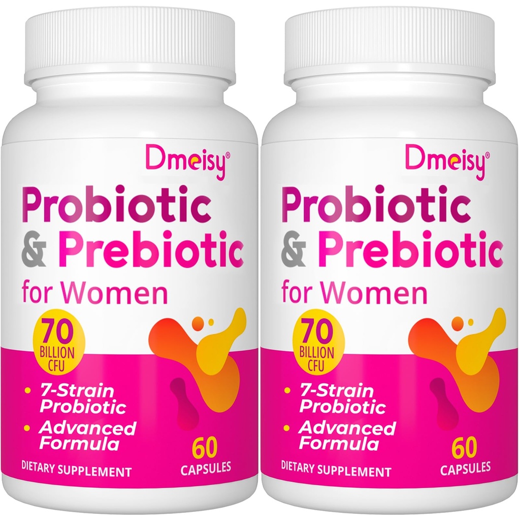 Vaginal Probiotics, 70 Billion CFU Probiotics for Women, 13-in-1 Womens Probiotic & Organic Prebiotics for Vaginal, Urinary, pH Balance, Immune, Gut & Digestive, Bloating Health - 4 Months Supply