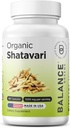 Organic Shatavari 1200mg, 60 kapsler - Amning Support Vitaminer, Hormonal balance for kvinder, Asparges Racemosus Root