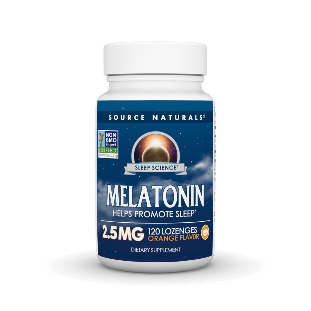 Source Naturals Melatonin 2, 5 mg - 120 Orange Flavored Lozenges