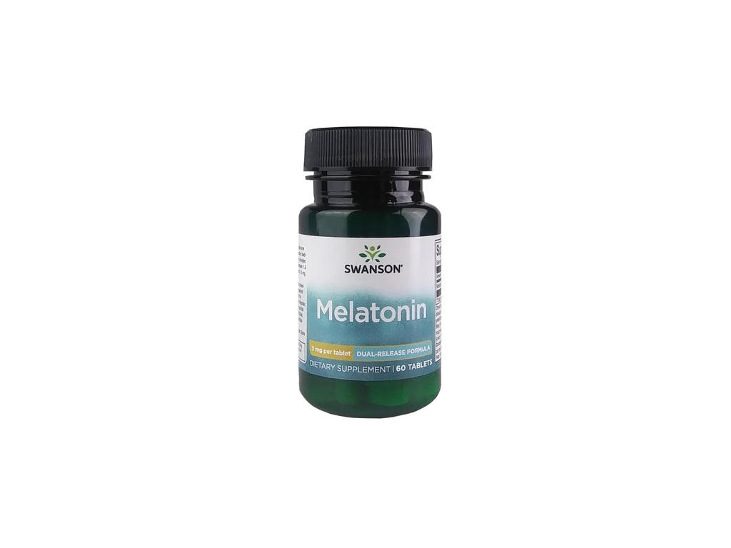 Swanson Melatonin - Natural Supplement Fremme Rastful, Restorative Sleep Support - Wellness Formel Support a Normal, Natural Sleep Schedule - (60 tabletter, 3 mg hver)