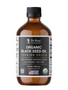 Berg Black Seed Oil Organic Cold Pressed - Pure Nigella Sativa Black Cumin Oil - USDA Organic, Halal, Vegan - til hår, hud, immunforsvar - Uraffineret væske - 4 oz glasflaske