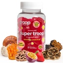 Troop Super 6 Mushroom Gummies - Immunitet, Energi og Mood Boost - Triple- Extraded Fruiting Body - Vegan, 60 Greve