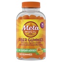 Metamucil fibre gummier til voksne, ingen sukker tilsat orange flavor, 5g Prebiotic Plant baseret Fiber Supplement Blend, 120 Tæl