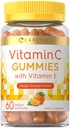 Carlyle C-vitamin Gummy C124; 60 Greve C124; Orange Flavor C124; med E-vitamin C124; Vegan, Non- GMO, og Gluten Free Supplement