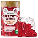 BioVit Quercetin Gummies 500MG - Aktiveret Quercetin til børn og voksne immunsystem & Allergy - Chewable med bromelain, zink, C-vitamin, D3-vitamin - Made in USA - 60 Vegan Gummy Bears