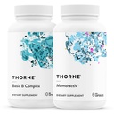 THORNE - Basic B Complex (60 kapsler) & Memoractiv (60 kapsler) Bundle - Understøtter Brain Health, Cellular Energy Production & Focus - Gluten Free, Dairy Free