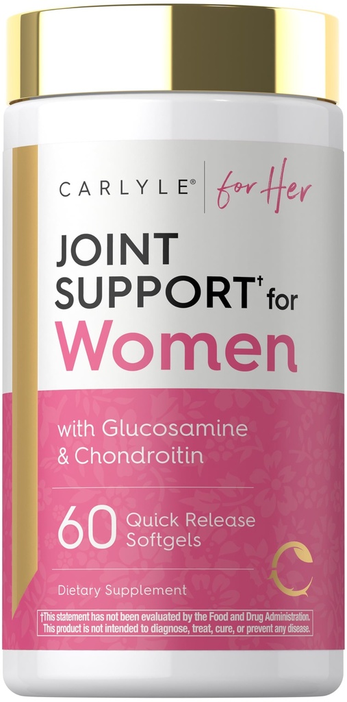 Carlyle Joint Support for Women against 124; 60 Softgels against 124; Kompleks med Omega-3 og Collagen Peptider Shape 124; Non-GMO, Gluten Free