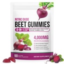 Beet Root Gummies Beriget med 200mg CoQ10 & Beet Root Extract for Blood Pressure, Heart Health Support, Energy Level Suport, Fremme af nitrogenoxid, W / Vitamin B12, C, Sugar- Free Measures 124; 90 Chews