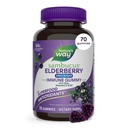 Nature 's Way Sambucus Zero Sugar Immun Gummies, Daily Immunsupport *, Black Elderberry Extract, Vitamin C, Vitamin D3, Zink, Sukker Free, Sukker Alkohol fri, Plantbaserede sødestoffer, 70 Gummies