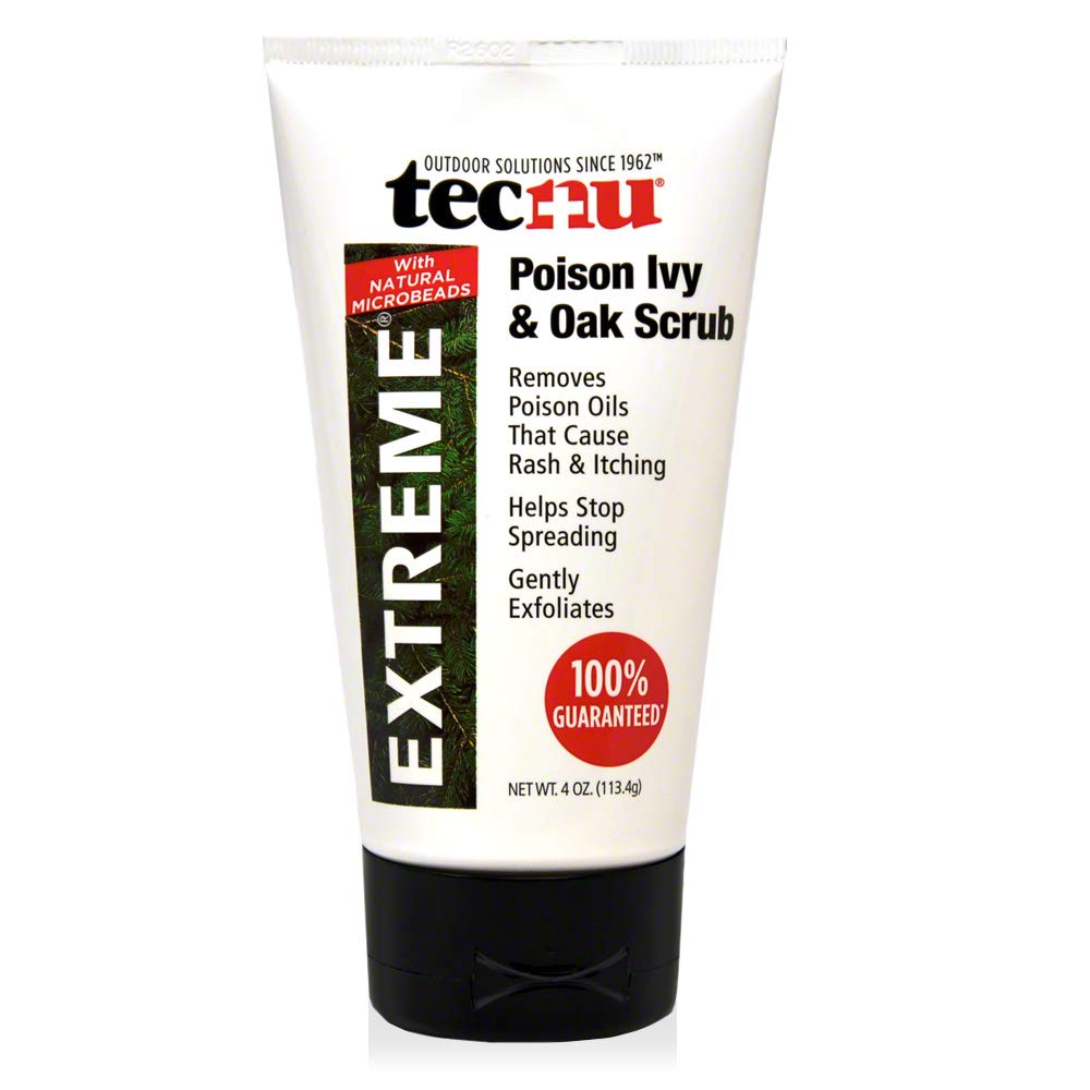 Tecnu Ekstrem Poison Ivy og eg Scrub, Fjerner giftige planteolier, der forårsager udslæt og kløende, Hvide 4 Ounces