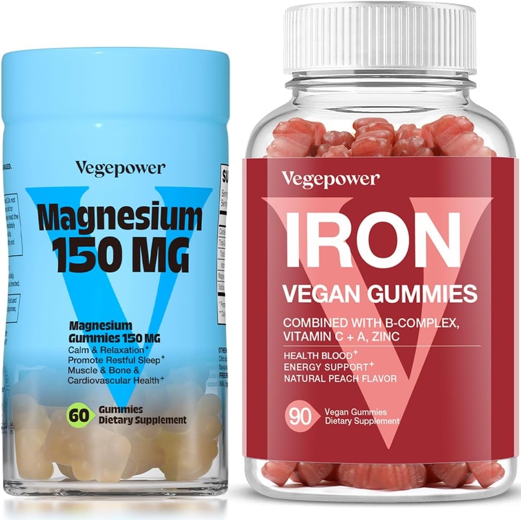 Vegansk jerngummier + Magnesium gummies