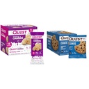 Quest Nutrition Frosted Cookies Twin Pack Fødselsdag Cake 1g Sukker 10g Protein 2g Net Carbs Gluten Gratis 8 Grev & Chokolade Chip Protein Cookie 12 Greve