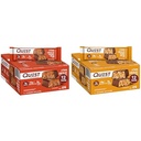 Quest Hero Protein Bars, Crispy Chocolate Caramel Pecan og Chokolade Peanut Butter, 15- 18g Protein, 1g Sukker, 12 Greve